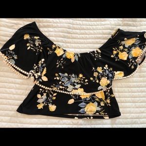 Off The Shoulder Crop Top